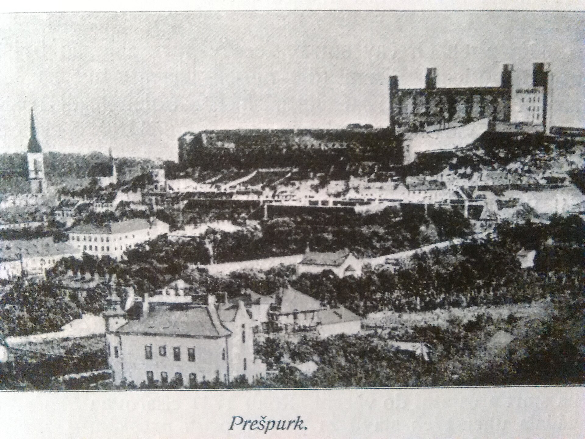 Historická fotografia – Bratislava, zač. 20. stor.