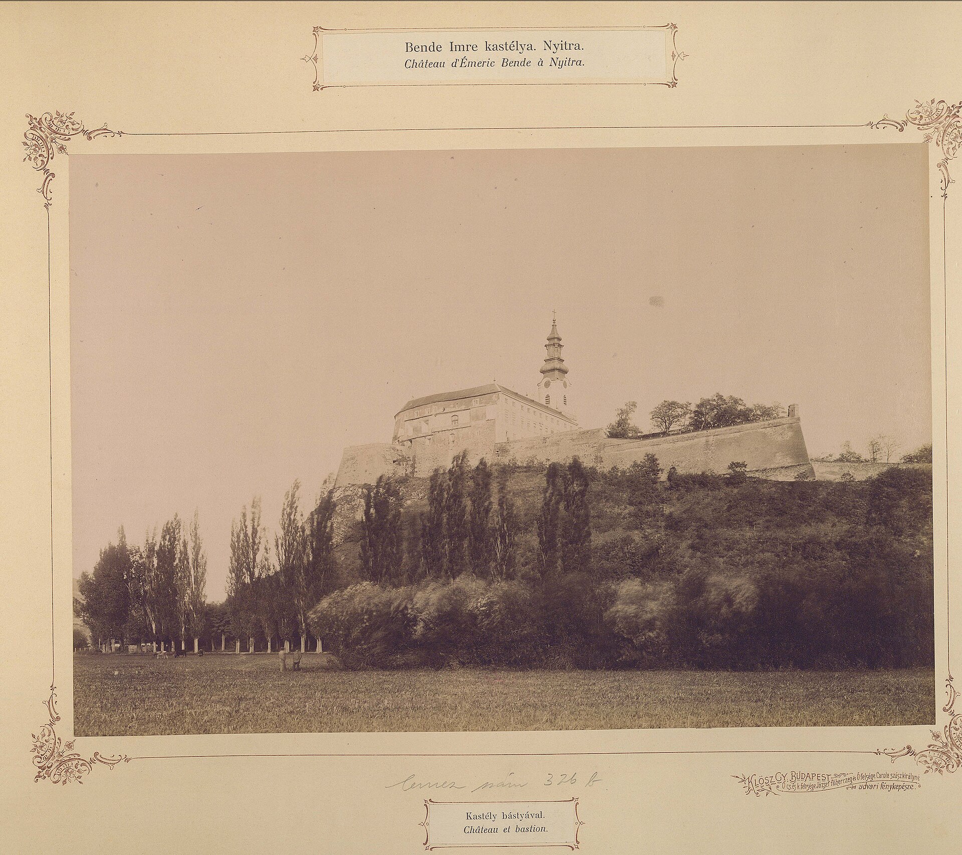 Historická fotografia – Nitra, hrad 1895–1899